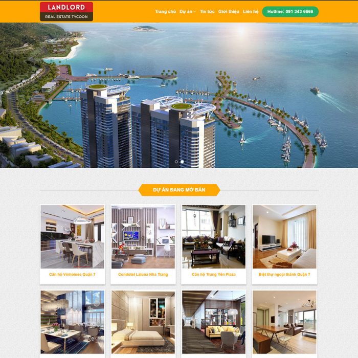 Mẫu website bất động sản chuyên nghiệp bằng wordpress